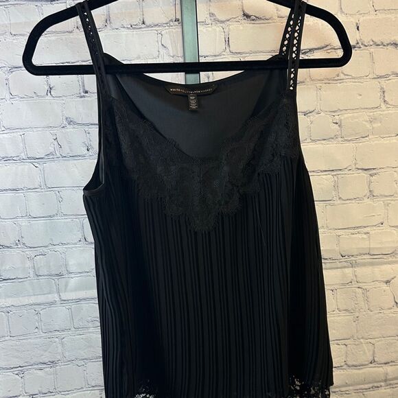 White House Black Market Tops - White House Black Market Black Lace Tank Top
